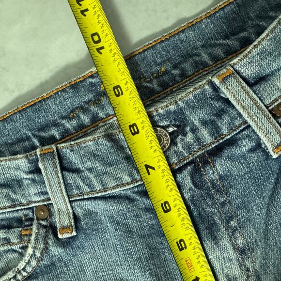 7 For All Mankind Dojo Bootcut Jeans Medium Wash - Size: 28 (31") - Picture 7 of 12